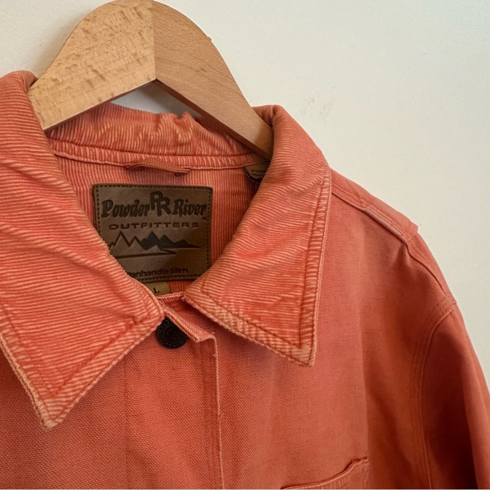 Powder River Outfitters Jacket Womens Size Large Salmon Pink Snap Zipper - Picture 3 of 8